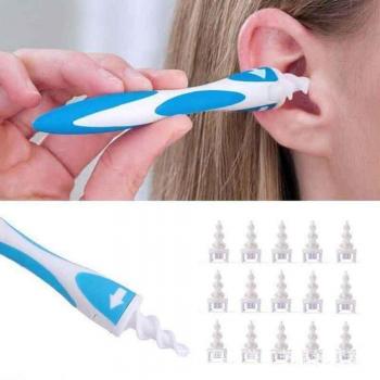 Flexible Electric Ear Cleaner with 16 Replacement Heads