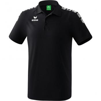 Erima Essential 5-c Short Sleeve Polo Shirt Black/White S Male