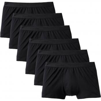 Calida Boxershorts 6‑Stück Natur-Boost – Elastischer Bund, Herren S Single Jersey