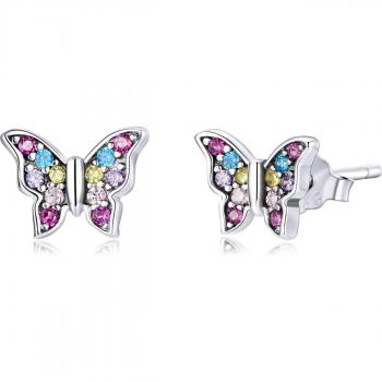 BAMOER Elegancia Infantil: Mariposa de Plata