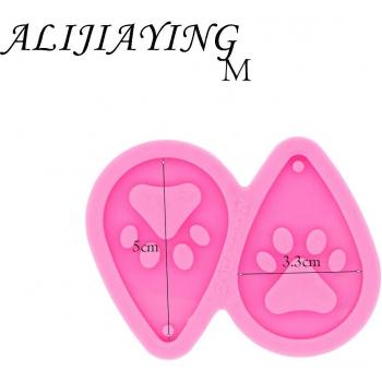 DIY Bear Paw Earrings Mold