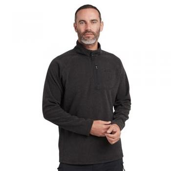 North Ridge Men’s Half‑Zip Fleece – Black (M)