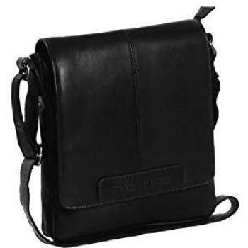 Chesterfield Umhängetasche Wax Pull Up Leder 22 cm Schwarz