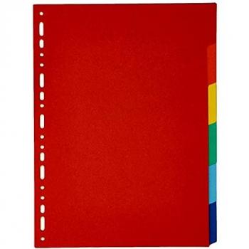 Jeu de 6 intercalaires à touches neutres en carte lustrée 220g format A4