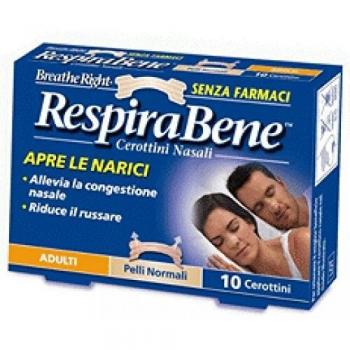 Cerotto nasale classico per adulti respirabene 10 pezzi