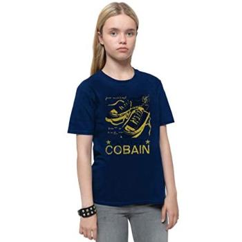 Kurt Cobain Laces Graphic Tee, Blue – 13‑14 Years Old