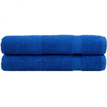 SOLUND Premium Sauna Towels 2pcs Blue 80x200cm 600gsm vidaXL