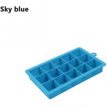Molde de Silicona para 15 Cubitos de Hielo Cuadrados