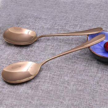 Colorful 304 Stainless Steel Salad Spoon Set (2pcs)