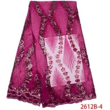 Sequined French Tulle Lace Fabric