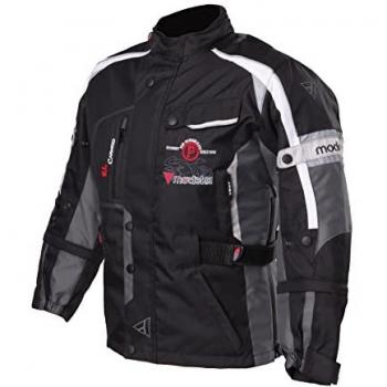 Modeka El Chango Kinder Motorrad Textiljacke Schwarz Grau S 152 unisex