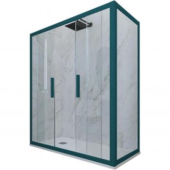 Parois Douche Coulissantes Forte 70x130 Vert Night Watch Glam Duo