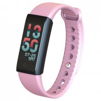 Pulsera Deportiva Rosa con Monitoreo de Sueño para Android e iOS