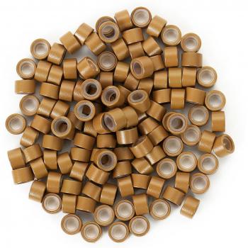 Hair Extension Micro Links Beads 1000pcs 5.0x3.0mm Silicone Lined