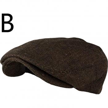 Causal Houndstooth Beret Hat