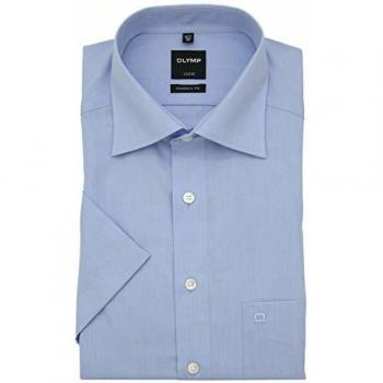 Chemise Olymp Moderne Fit Chambray Bleu Clair Taille 41