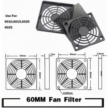 10pcs 120mm PC Fan Dust Filter Set