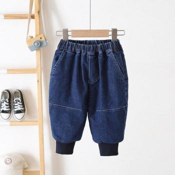Kids' Plus Velvet High-Stretch Jeans