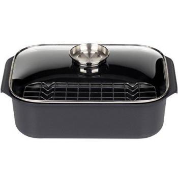 Asador GSW Gourmet con parrilla, 40 x 26 x H 11 cm