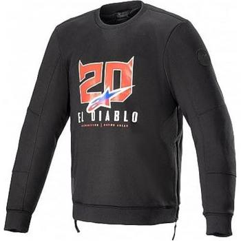 Alpinestars FQ20 Legit Crew Fleece Pullover Schwarz-Rot XL Unisex