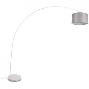Trio Lampade MANSUR Arco Grigio Pastello Metallo Bianco 419200131