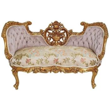 Casa Padrino Barock Sofa Gold – Luxuriöses Barockmöbel für den Salon