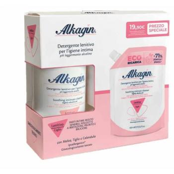 Alkagin detergente intimo lenitivo ph7 400 ml + ricarica 400ml