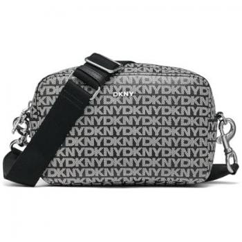 Bandolera de cuero sintético DKNY Senza Black