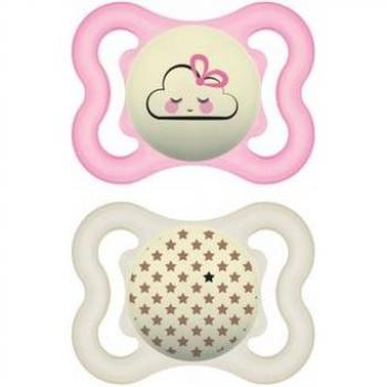 Lot de 2 sucettes Supreme 2-6 mois Planet Love Night