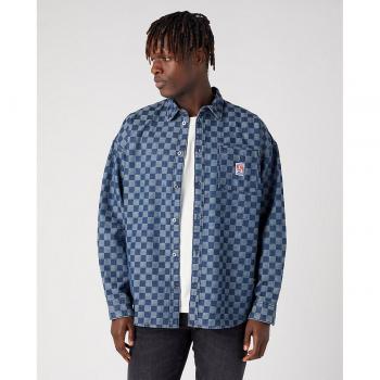 Camicia Uomo Wrangler Overshirt Dark Indigo XL