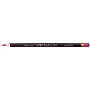 Ultra Pink Extra-Soft Chromaflow Pencil by Derwent