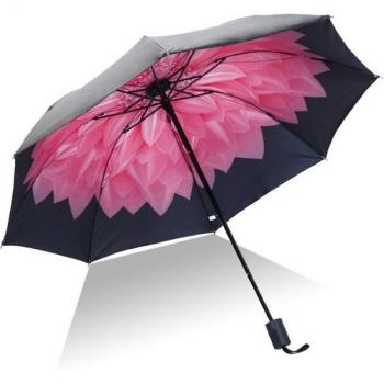 Dustproof Tri-Folded Sunshade Umbrella with UV Protection
