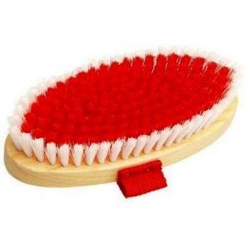 Equerry Medium Red Natural‑Wood Body Brush