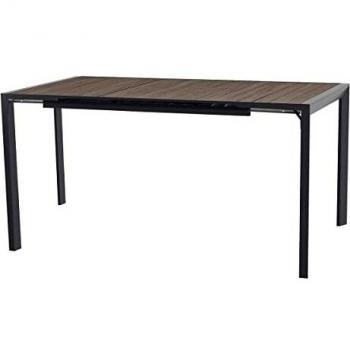 Tavolo allungabile effetto legno di segale e grafite