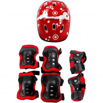 Children's Protective Gear Set: Helmet, Wrist, Knee, and Elbow Pads for Ages 5-12