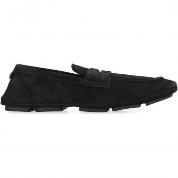 Black Dolce & Gabbana Men's Loafers (Size 9 US, Classic Leather Shoes)