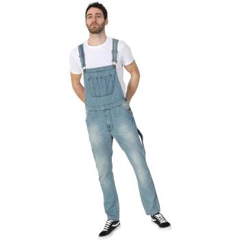 Blue Aged Toby Slim Men’s Overalls