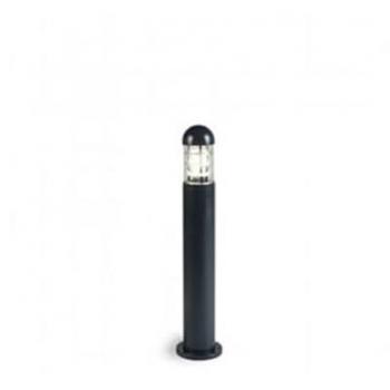 Palo Da Esterno H75Cm Moderno Torch Alluminio E Vetro Grigio 1 Luce E27