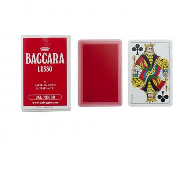 Carte da Gioco di Baccara Lusso in Astuccio Singolo Rosso