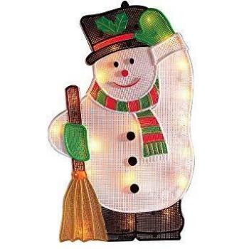 Konstsmide Christmas Pupazzo di neve LED da interni per finestra