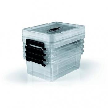 EASYmaxx rechteckige Aufbewahrungsbox 8-teilig 12l