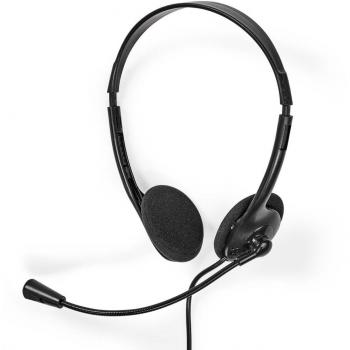 Cuffie Nedis On‑Ear Nero con Cavo USB-A – Ufficio