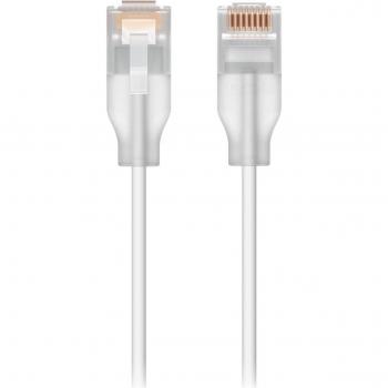 Translucent White Cat6 Ethernet Cable – 8m (Ubiquiti UACC-EL-8M-W)