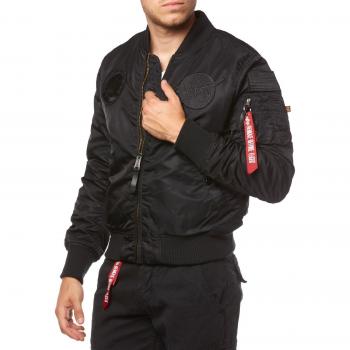 Alpha Industries Bomberjacke MA-1 VF NASA in Schwarz, X-Large