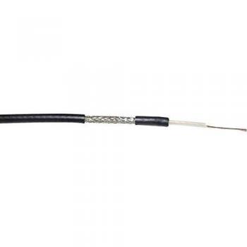 VOKA 100m Coax Cable RG174 A/U, 50Ω, Black, 2.67mm