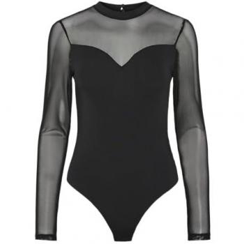 PIECES Langarm-Mesh-Bodystocking PCMILLY für Damen