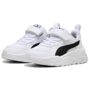 Puma Trinity 2 Lt AC+ Youth Trainers – UK 4, Colors: White, Black, Feather Gray – For Boys & Girls
