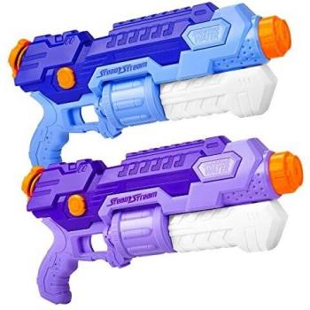 Lenbest Wasserpistole, 2er Set, 10 Meter Reichweite, Wasser Spritzpistolen