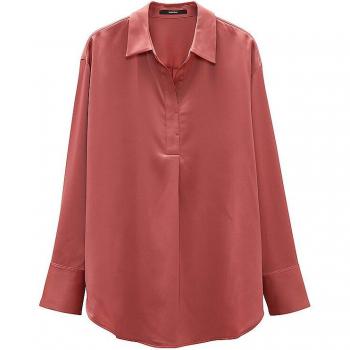 Someday Zanza Satinbluse in Oversize