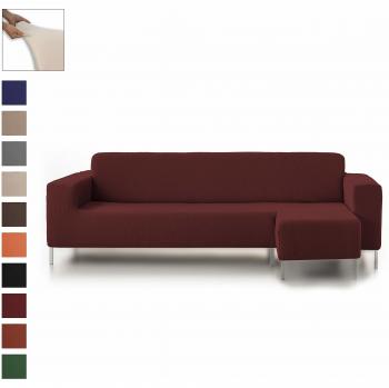 Funda Protector Elástica Rústica para Sofá, Brazo Corto, Rojo